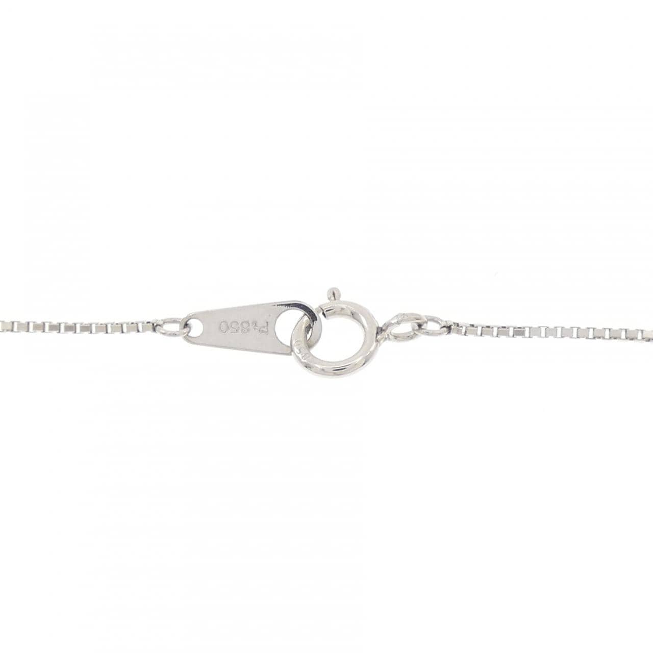PT900/PT850 ハート ダイヤモンド ネックレス 0.324CT