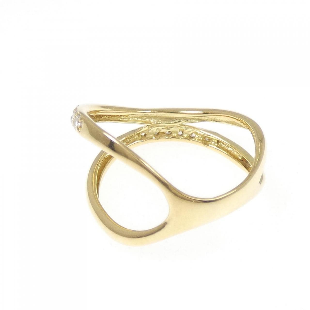 K18YG ダイヤモンド リング 0.18CT