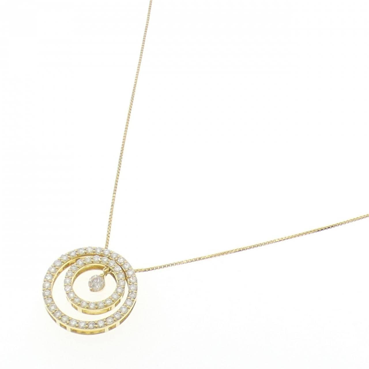 K18YG ダイヤモンド ネックレス 0.97CT