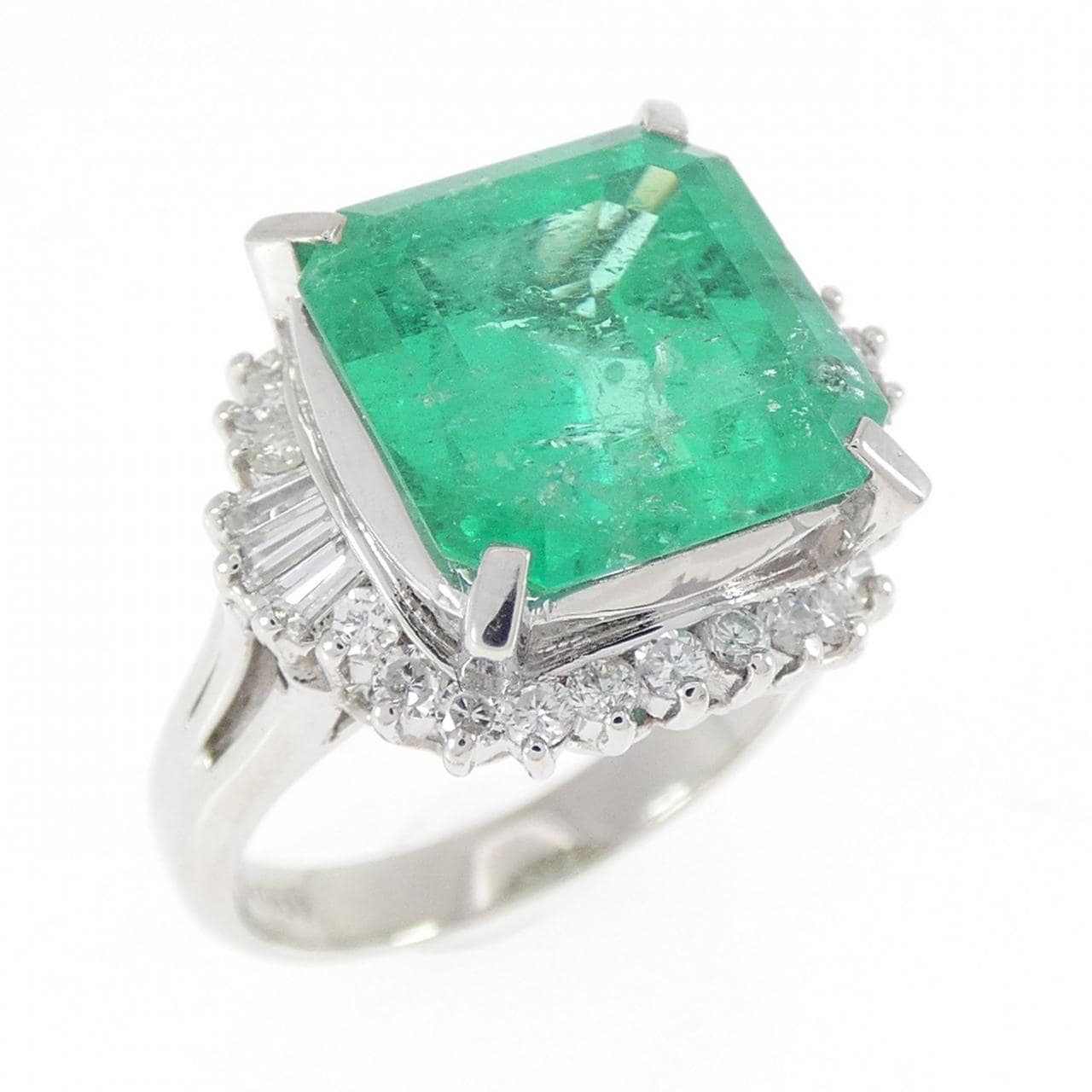 PT900 エメラルド リング 5.60CT コロンビア産