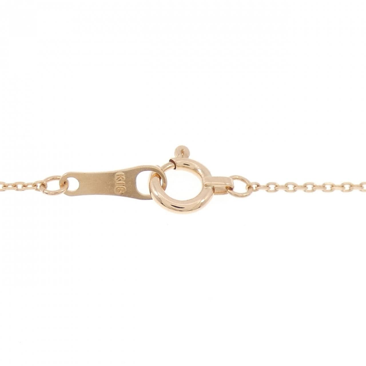 K18PG ダイヤモンド ネックレス 0.433CT E SI1 ハートシェイプ