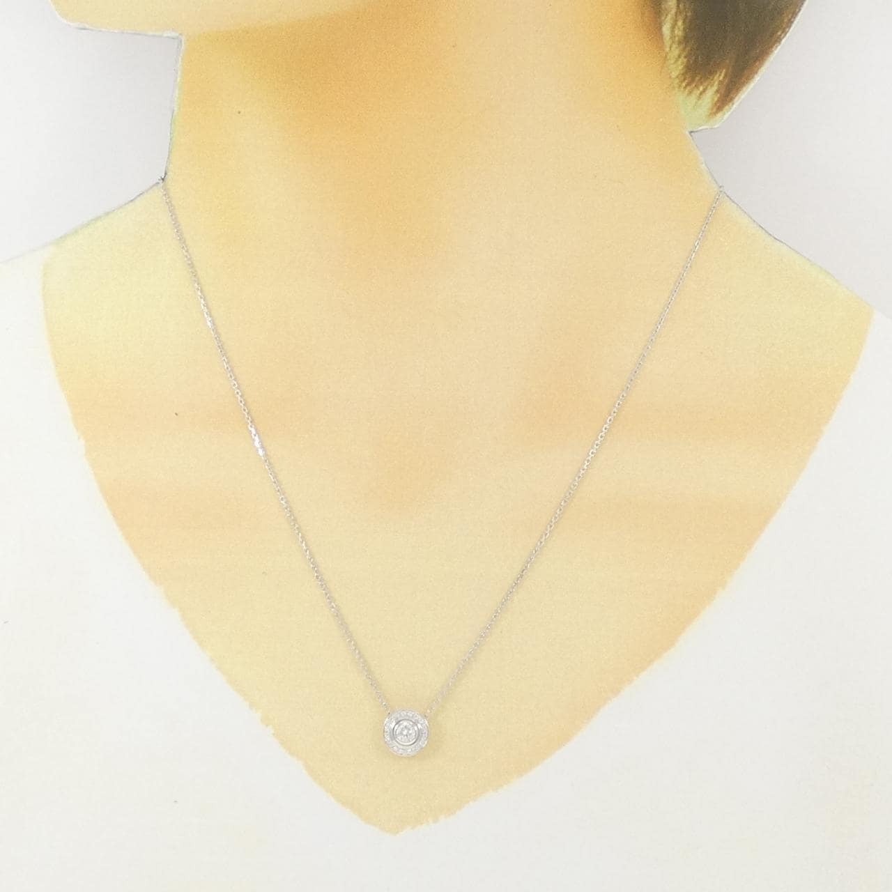 カルティエ ダムール ネックレス 0.18CT F VVS1 EXT