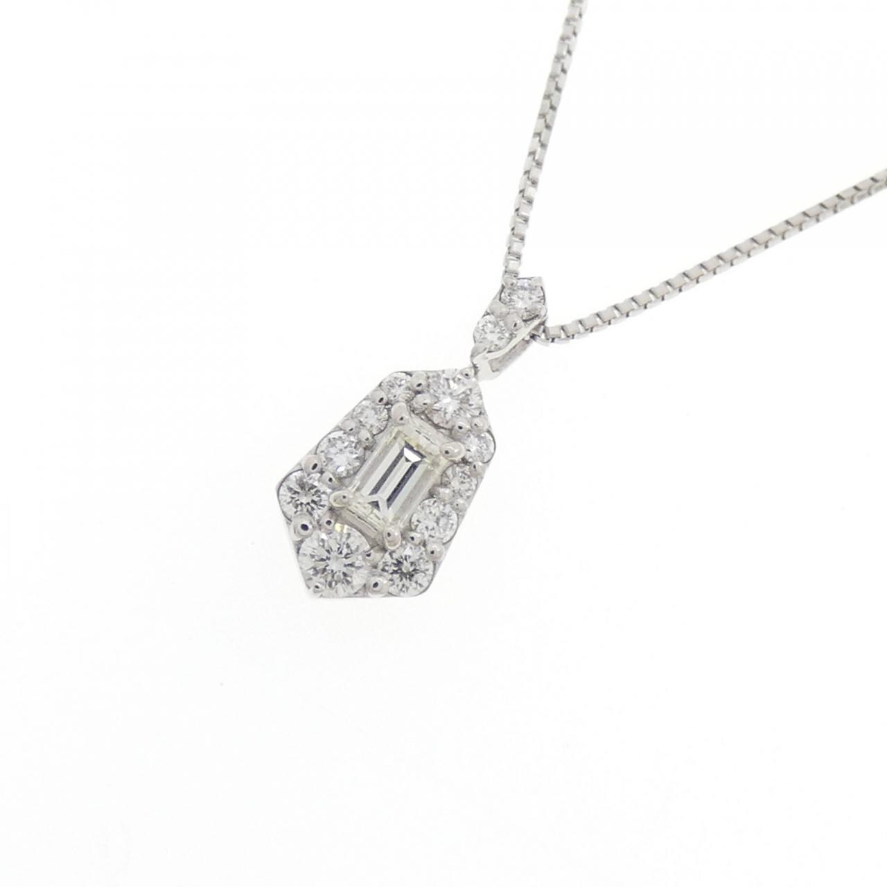 【新品】PT900/PT850 ダイヤモンド ネックレス 0.25CT