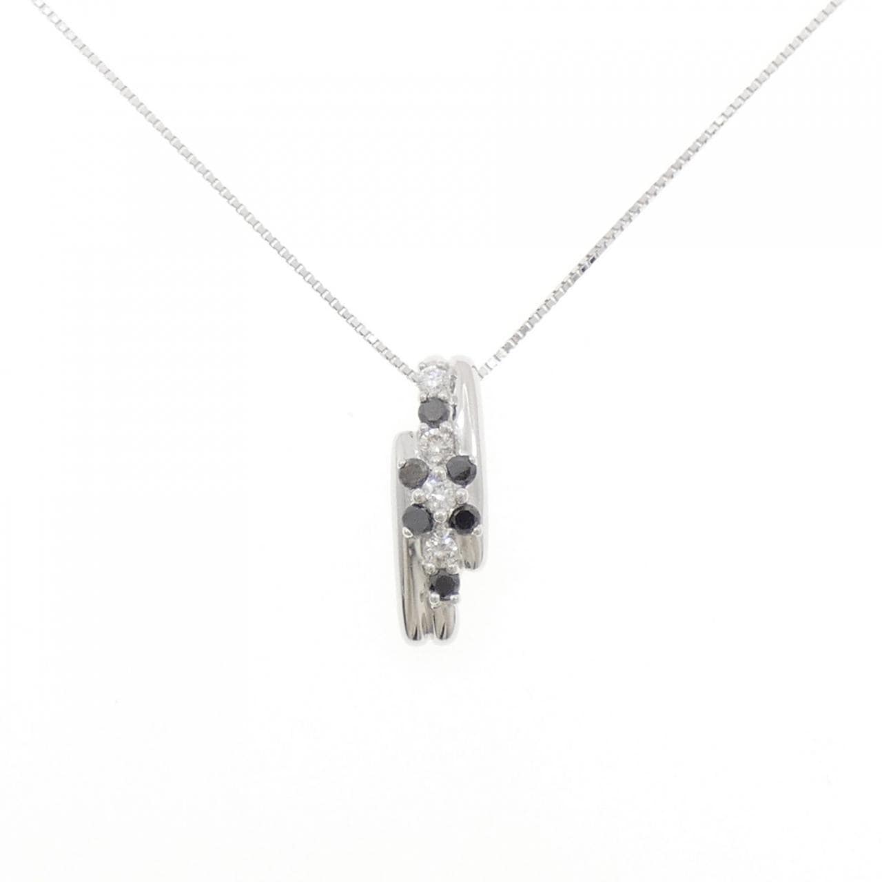 K18WG ダイヤモンド ネックレス 0.25CT