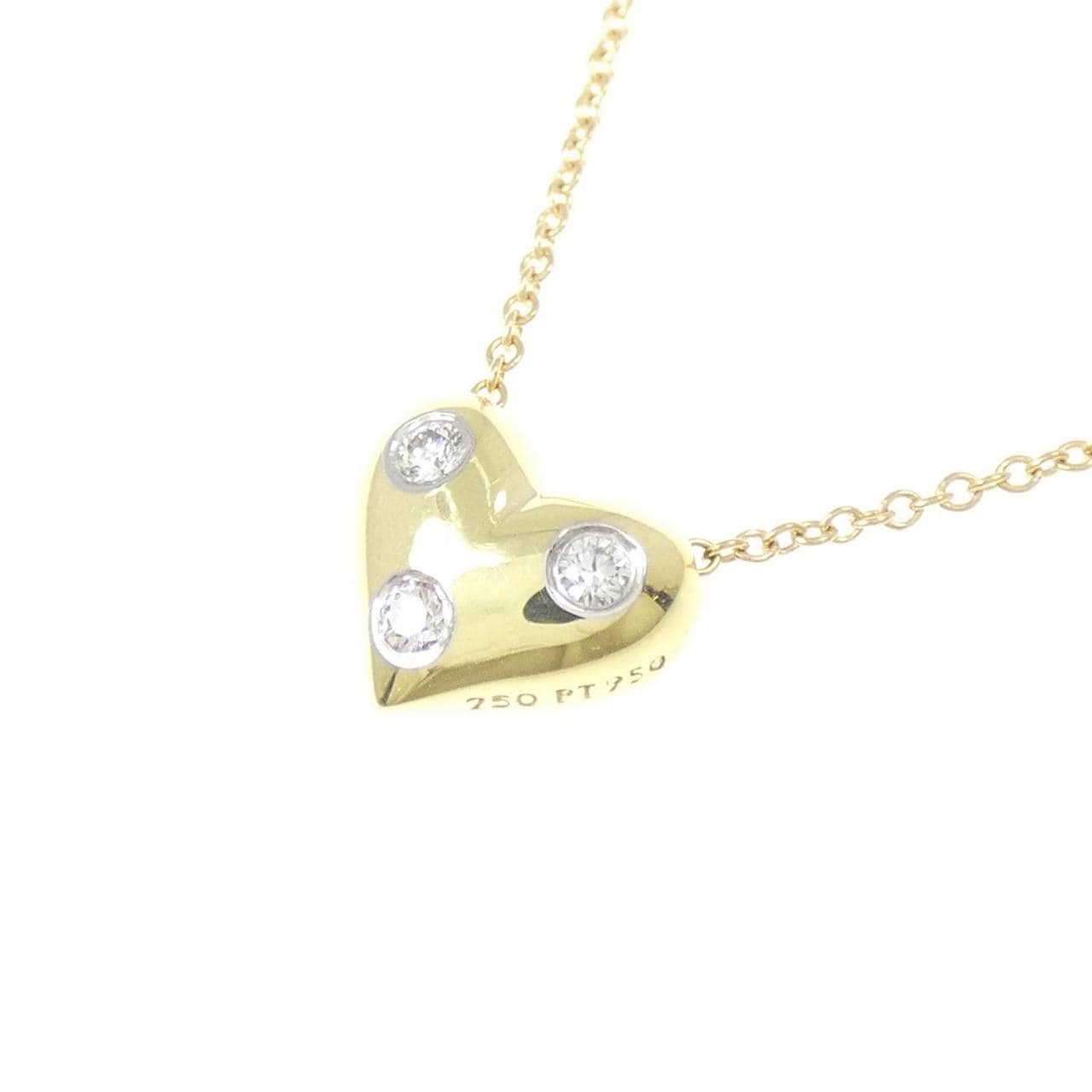 ティファニー ドッツ ピンチドハート ネックレス