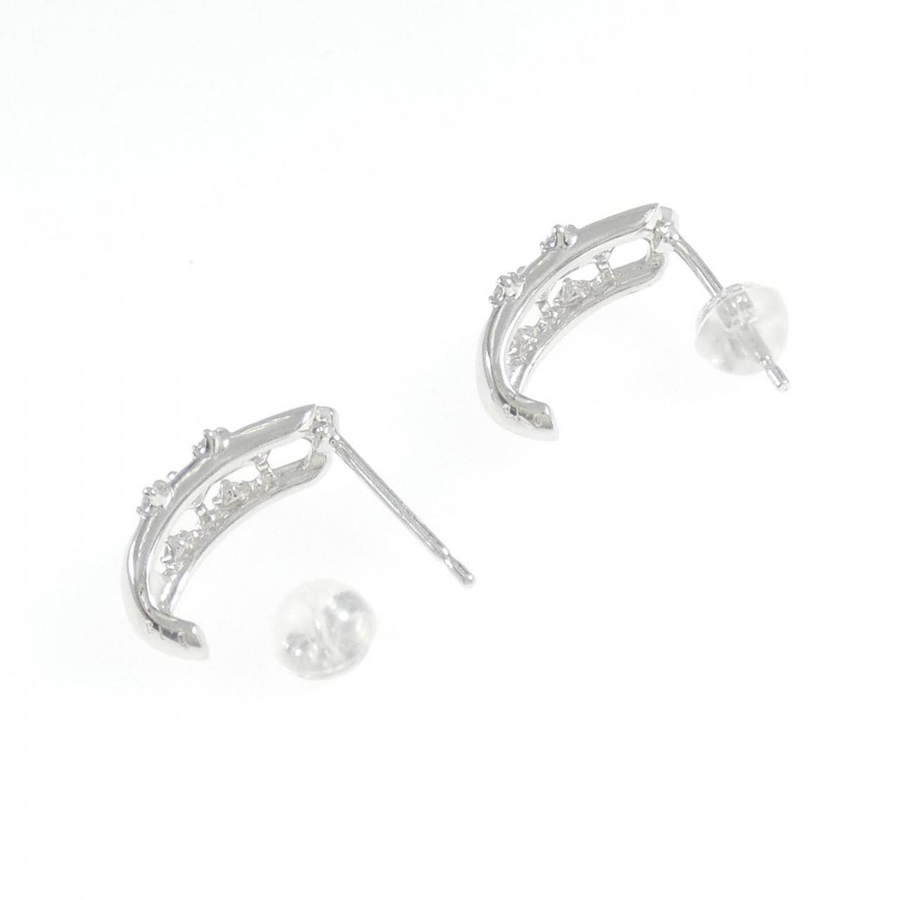 K14WG ダイヤモンド ピアス 0.26CT