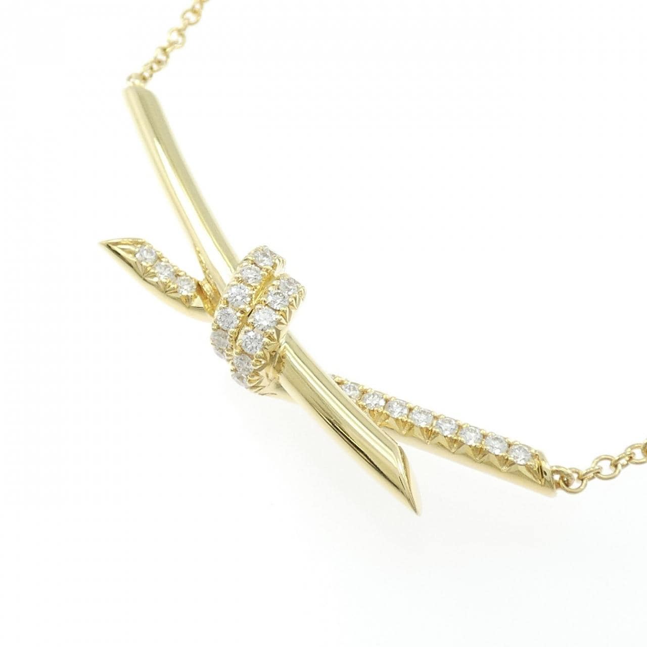 ティファニー ノット ネックレス 0.25CT