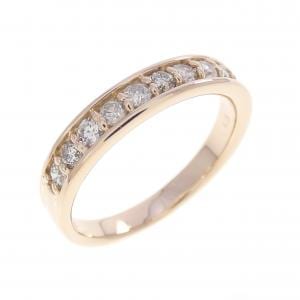 K18PG ハーフエタニティ ダイヤモンド リング 0.33CT