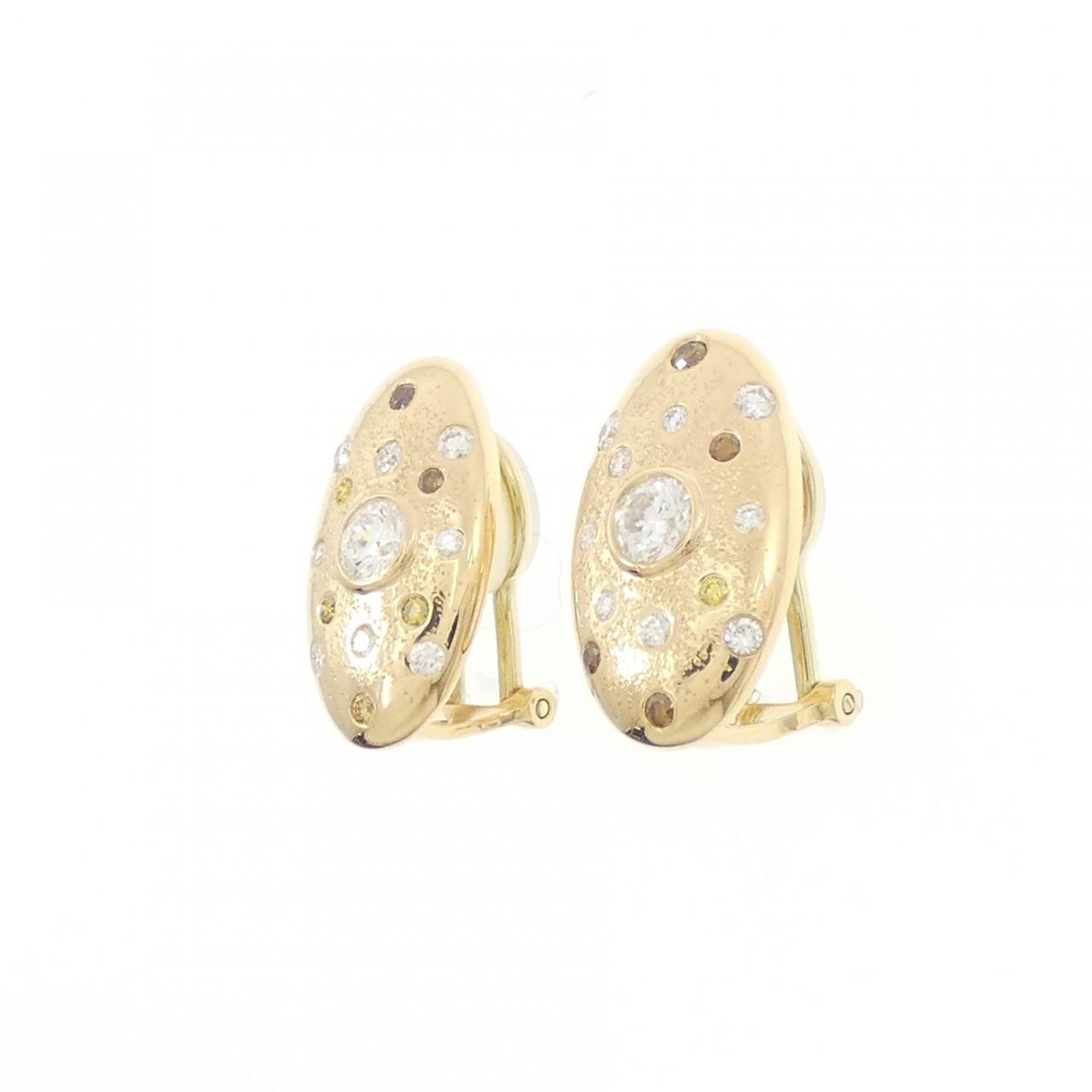 K18YG ダイヤモンド イヤリング 0.348CT