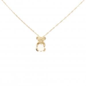 K18YG ベア ムーンストーン ネックレス