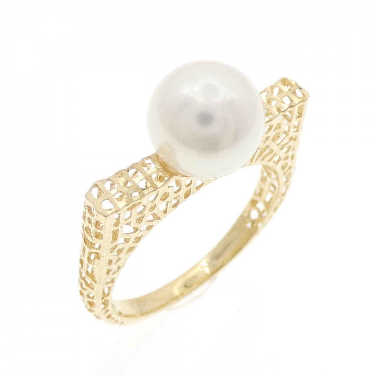 K18YG Akoya Pearl Ring 8.6mm