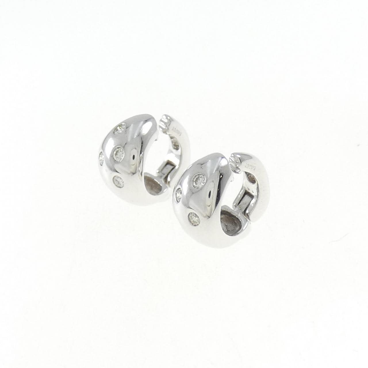 K18WG Diamond earrings 0.20CT