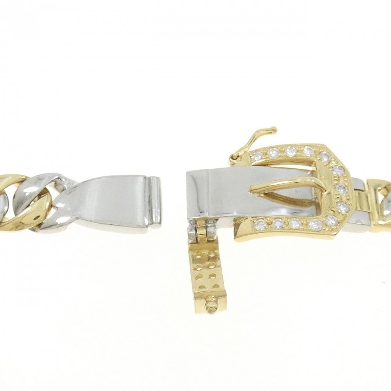 [新品] PT/K18YG钻石手链 0.30CT