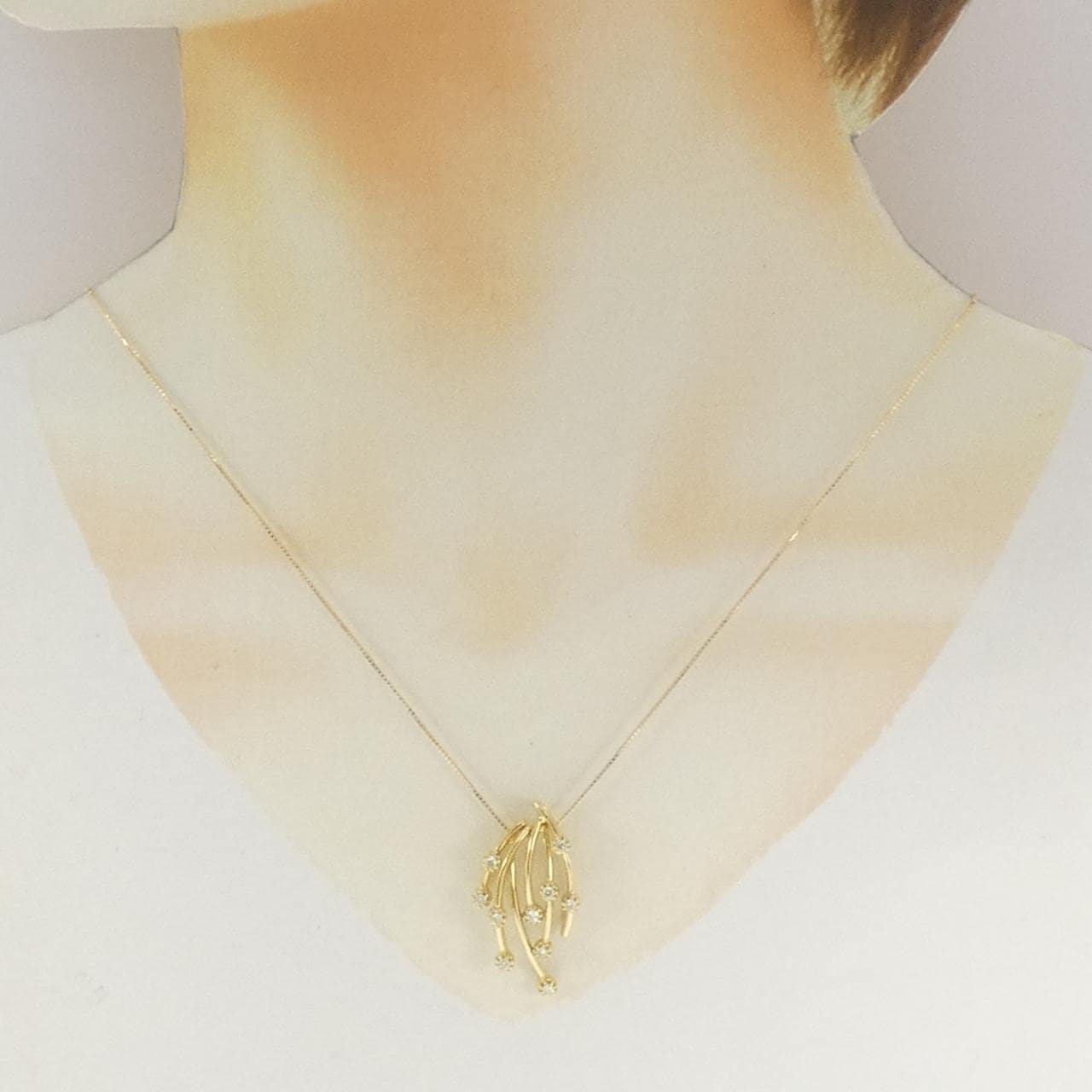 K18YG ダイヤモンド ネックレス 0.30CT