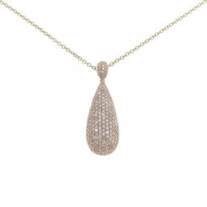 750PG/K18PG ダイヤモンド ネックレス 1.70CT