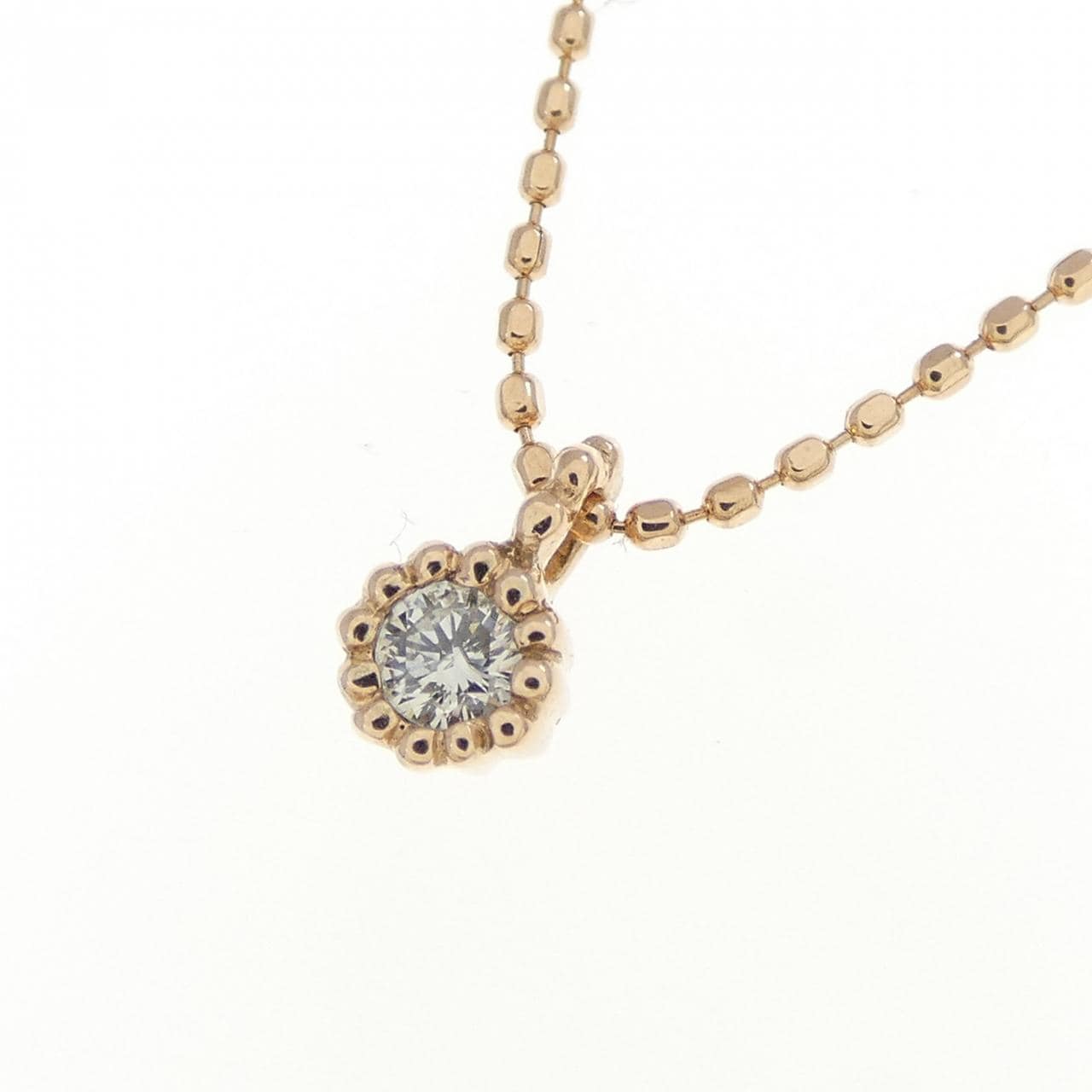 K10PG ダイヤモンド ネックレス 0.05CT