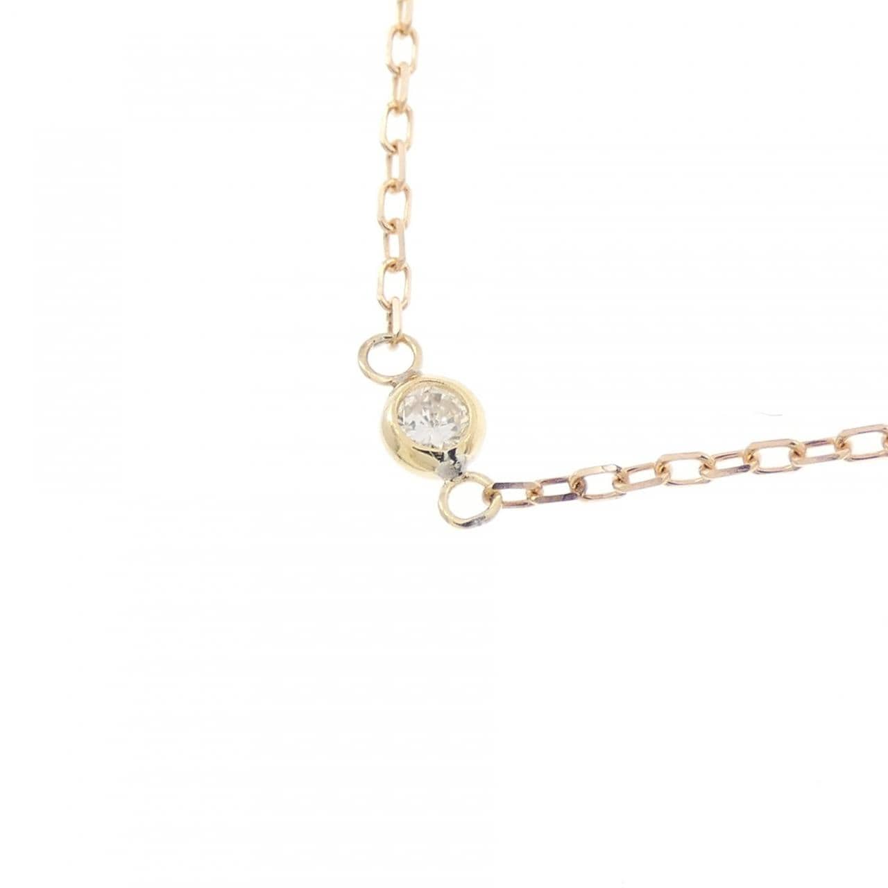 K18PG/K18YG ダイヤモンド ネックレス 0.20CT