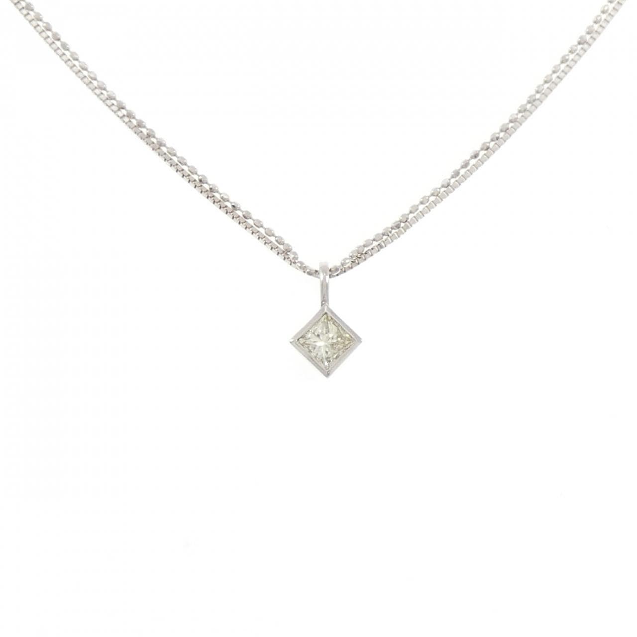 K18WG ダイヤモンド ネックレス 0.30CT