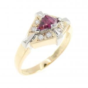 K18YG/PT900 ルビー リング 0.32CT