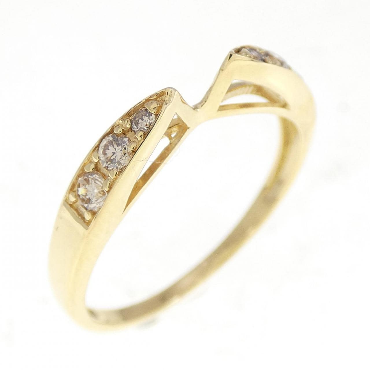 K18YG ダイヤモンド リング 0.066CT