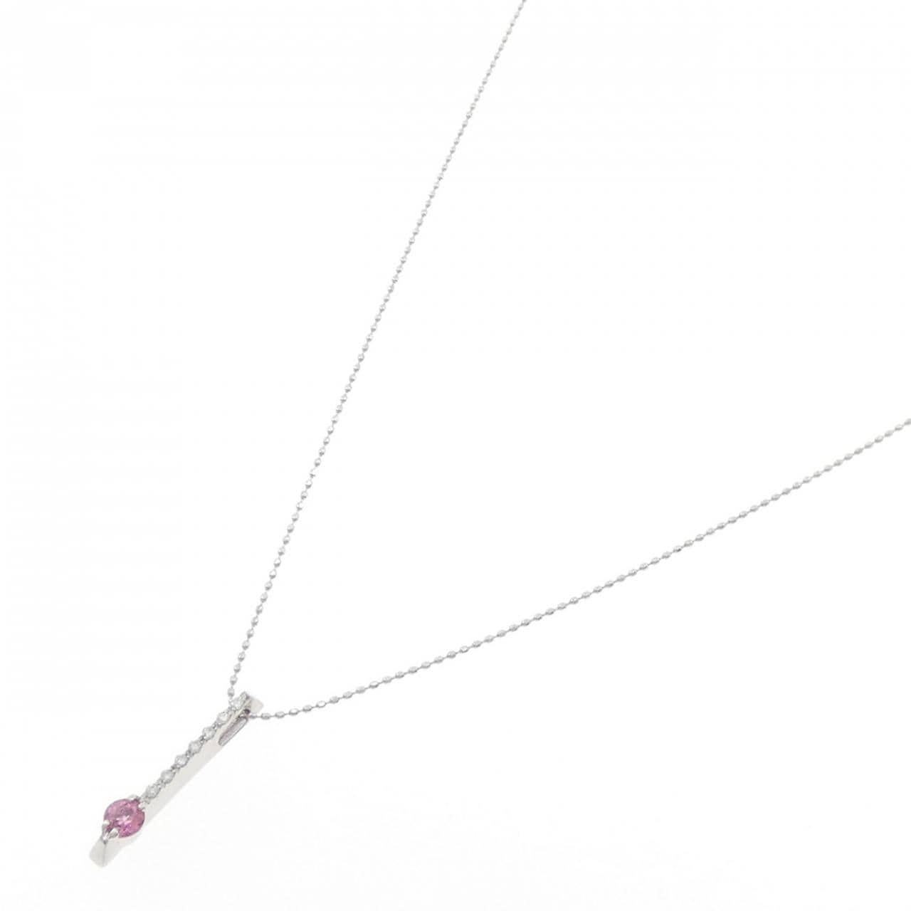 K18WG トルマリン ネックレス 0.21CT