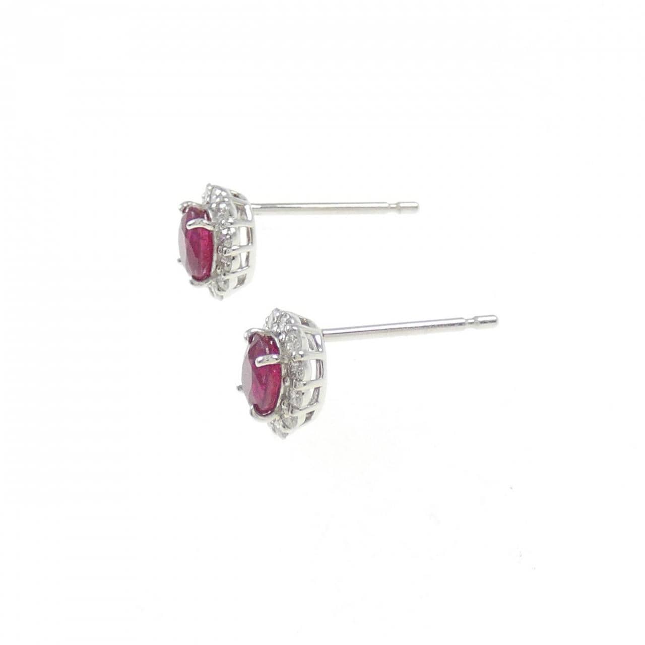 【新品】PT900 ルビー ピアス 0.61CT