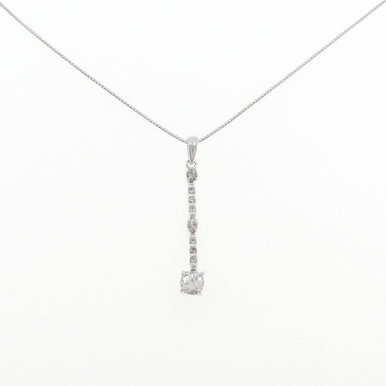 K14WG/K18WG ダイヤモンド ネックレス 0.28CT