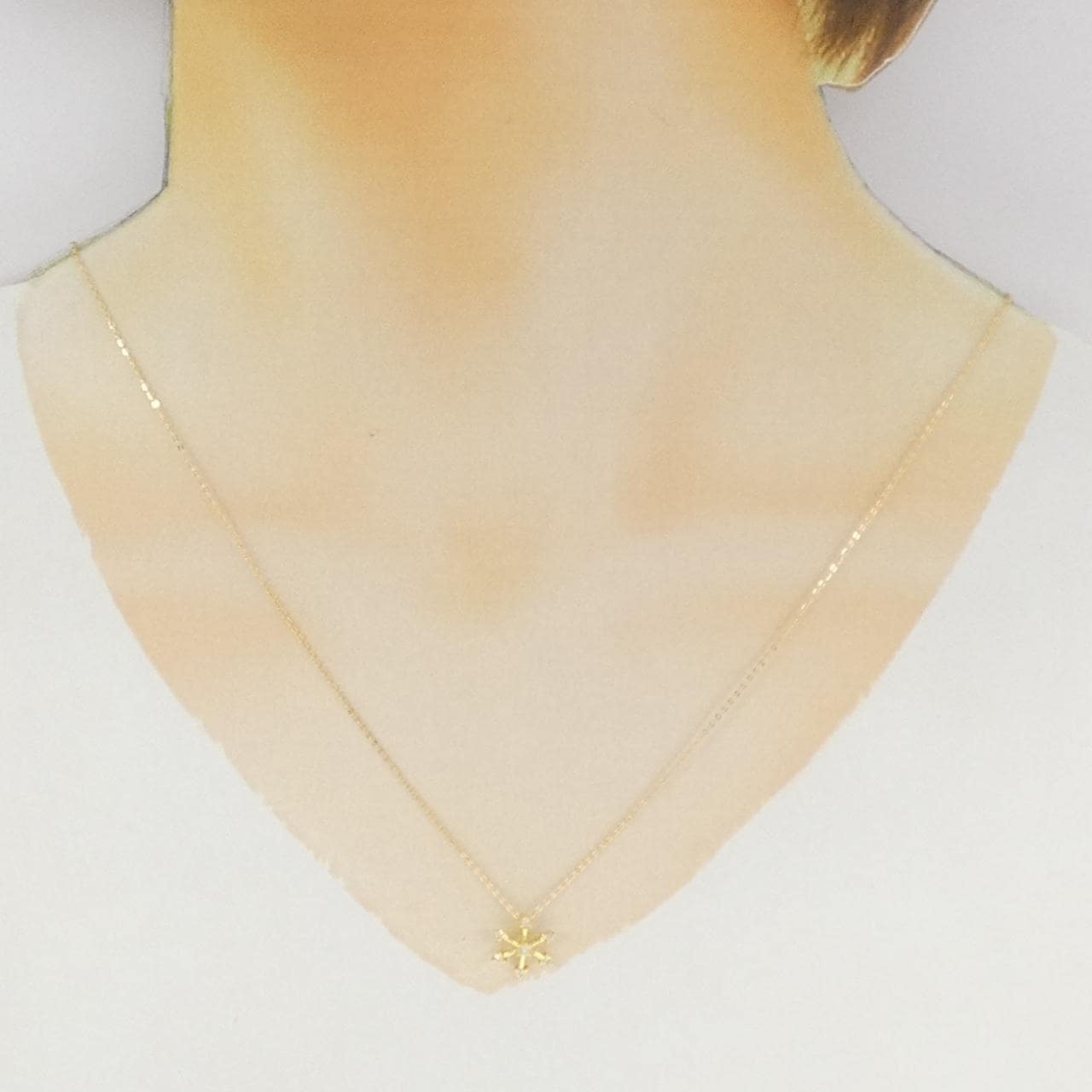 K18YG ダイヤモンド ネックレス