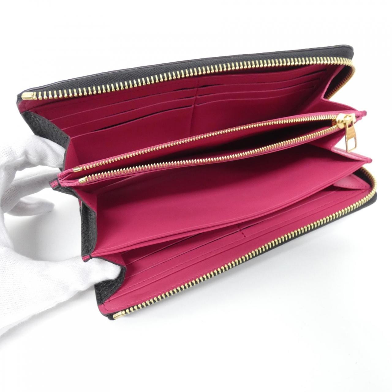 LOUIS VUITTON Taurillon Portefeuil Comet M63102 Wallet