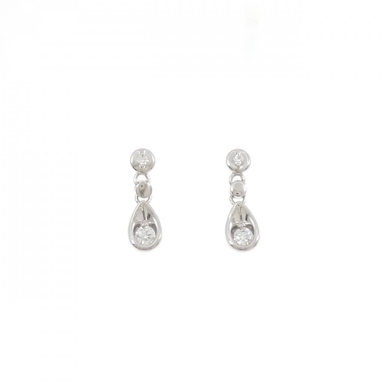 PT900 ダイヤモンド ピアス 0.24CT