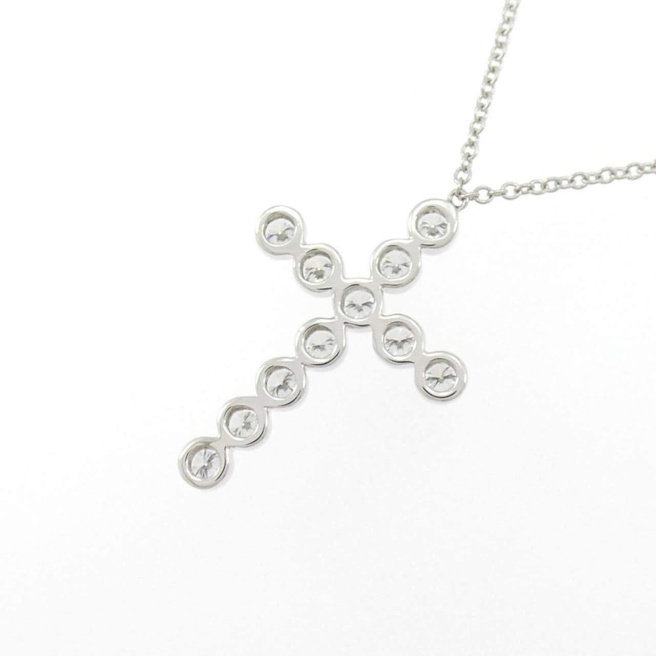 ティファニー ベゼル クロス ネックレス