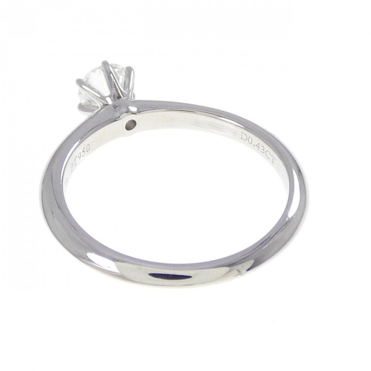 ティファニー クラシックソリティア リング 0.43CT H VVS1 3EXT