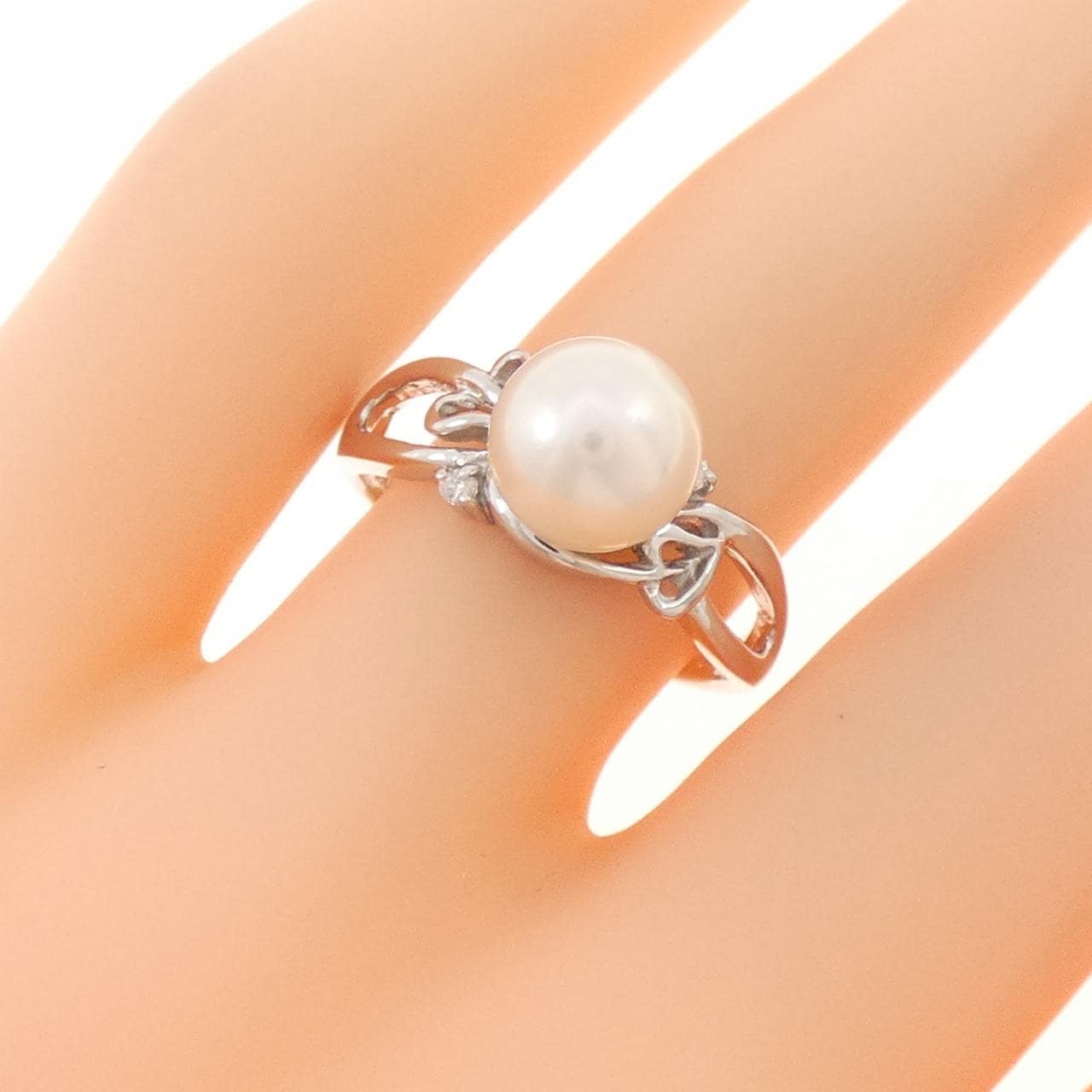 PT900 アコヤパール リング 7.6mm