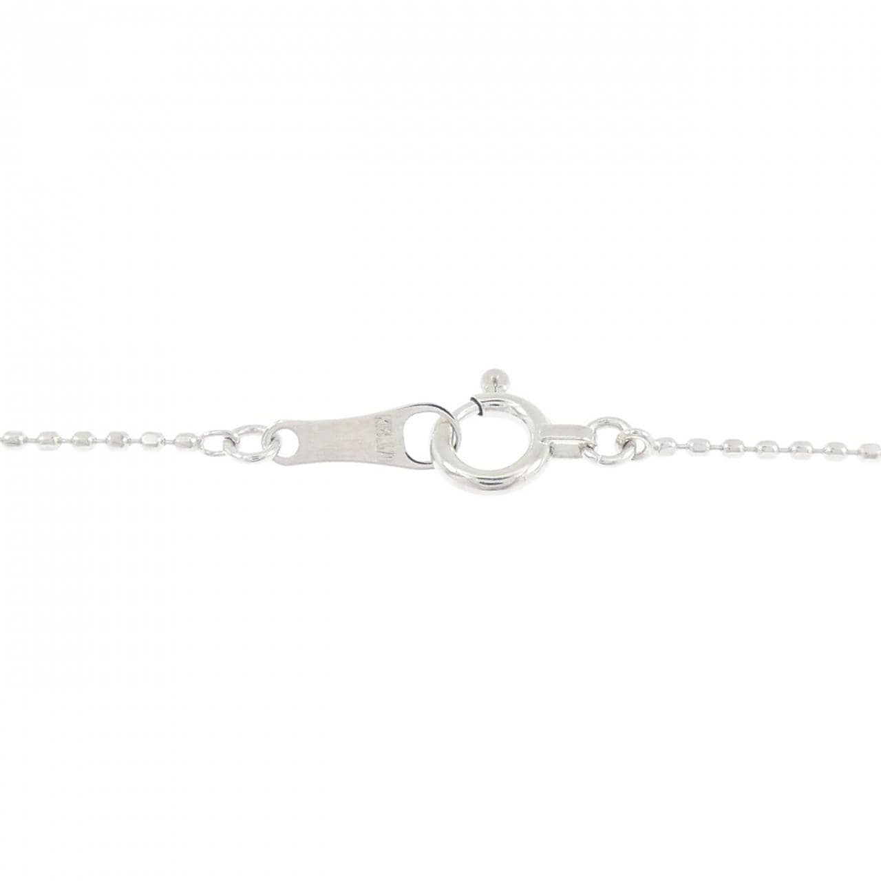 K18WG ルビー ネックレス 0.22CT