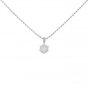 PT900/PT850 ソリティア ダイヤモンド ネックレス 0.31CT