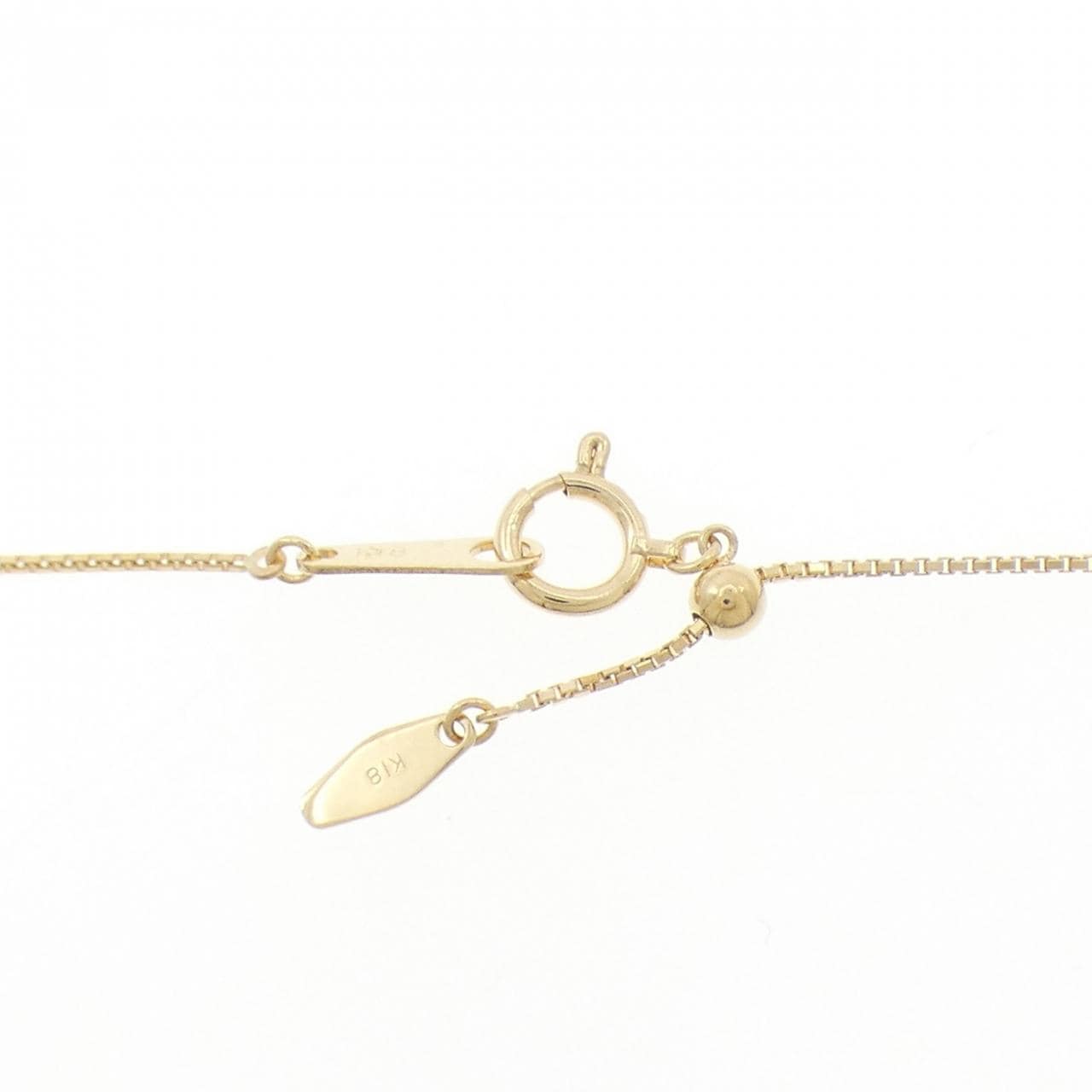 K18YG 白蝶パール ネックレス 9.2mm