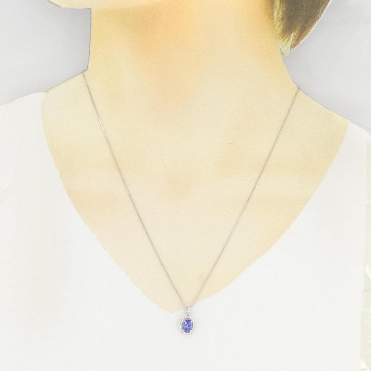 [BRAND NEW] PT Tanzanite Necklace 0.93CT