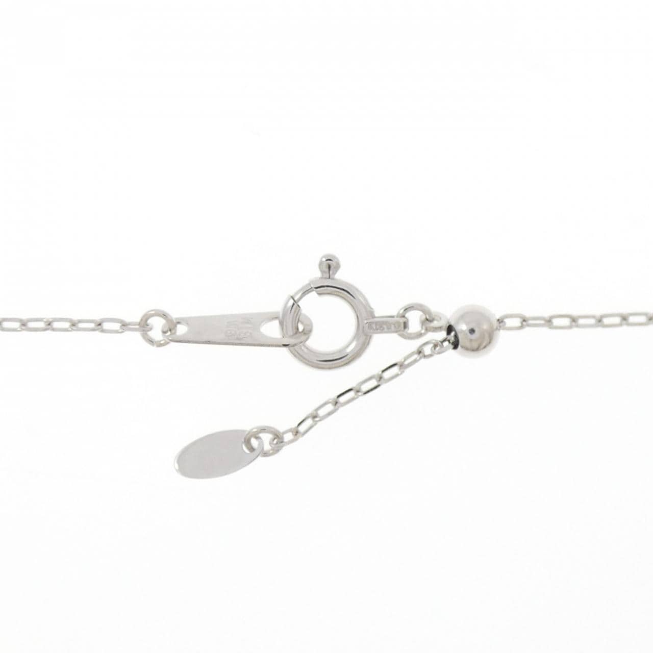 K18WG ダイヤモンド ネックレス 0.19CT