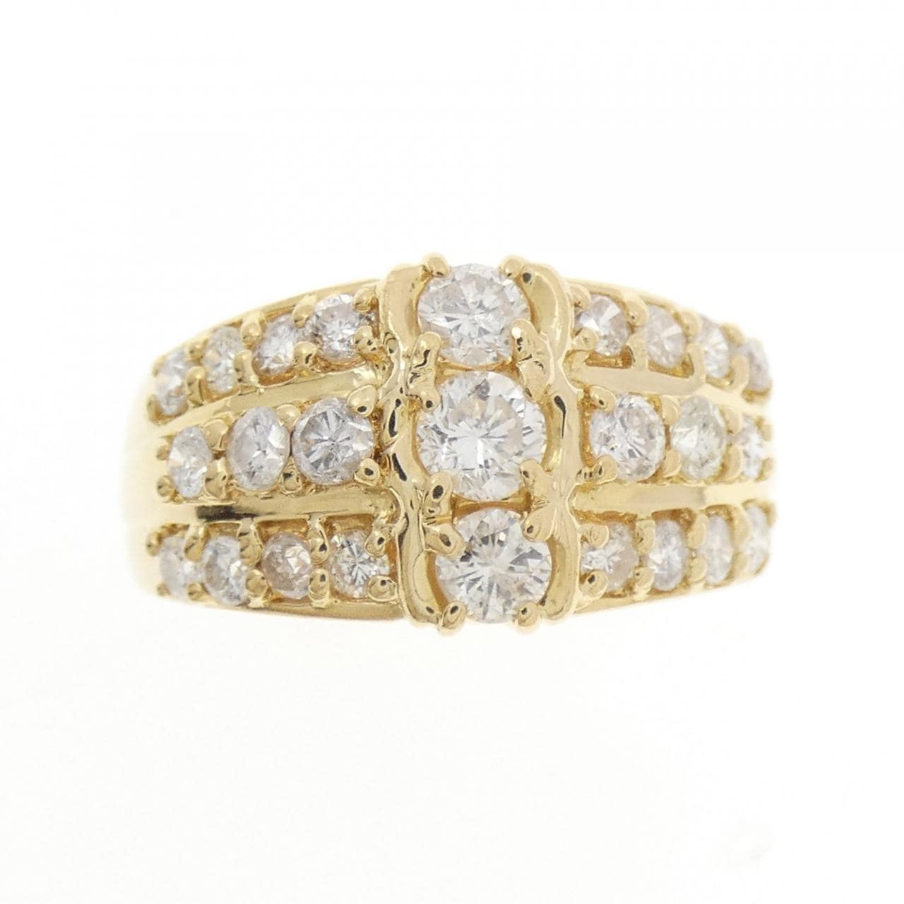 K18YG ダイヤモンド リング 1.04CT