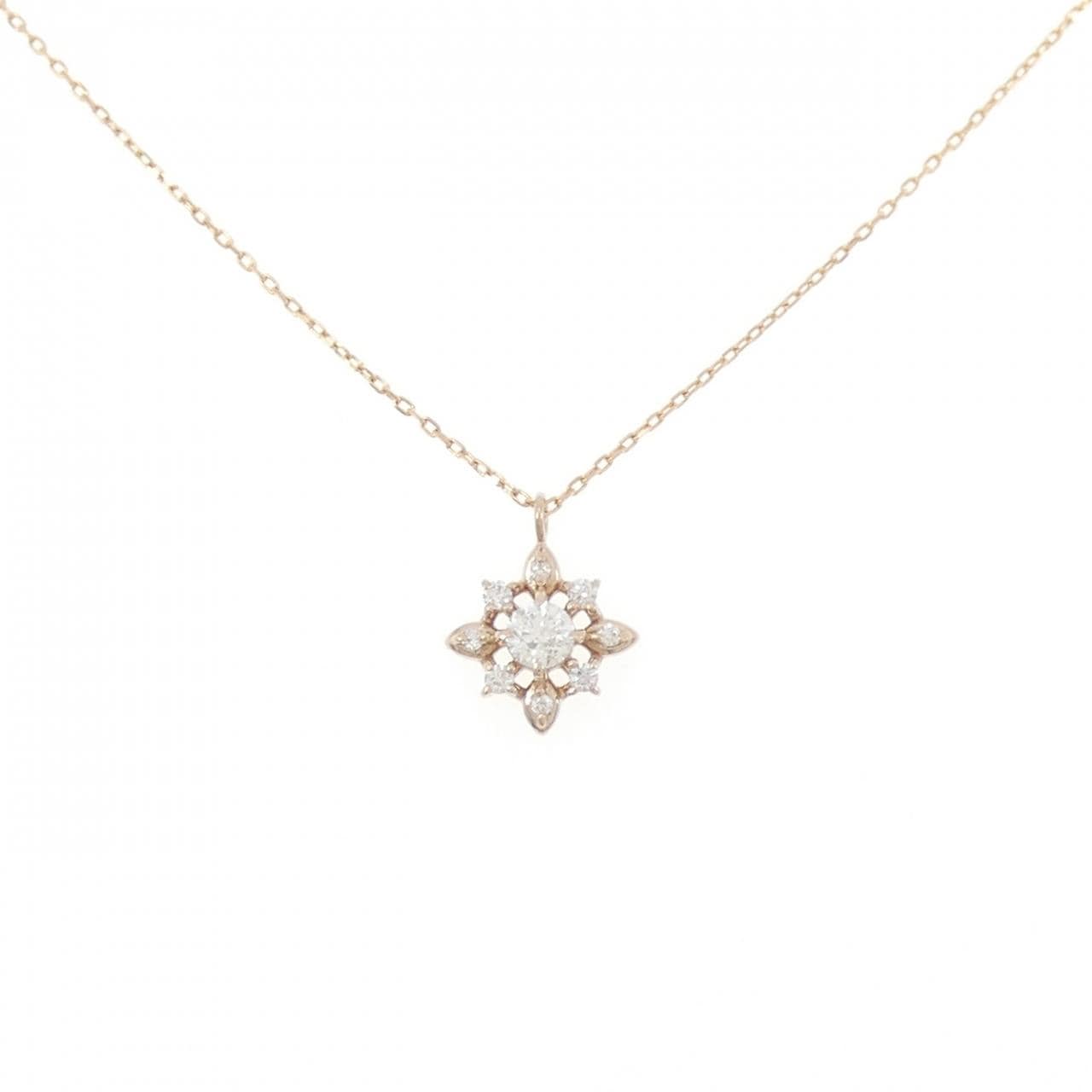 K18PG ダイヤモンド ネックレス 0.14CT