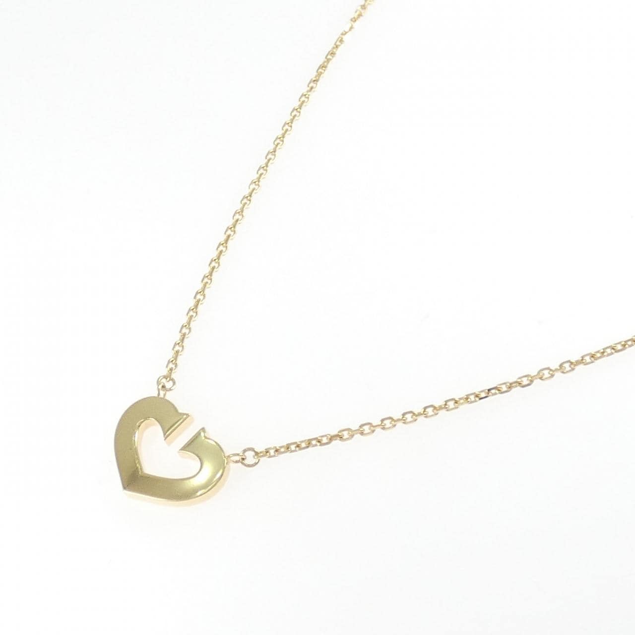 カルティエ Cハート ネックレス