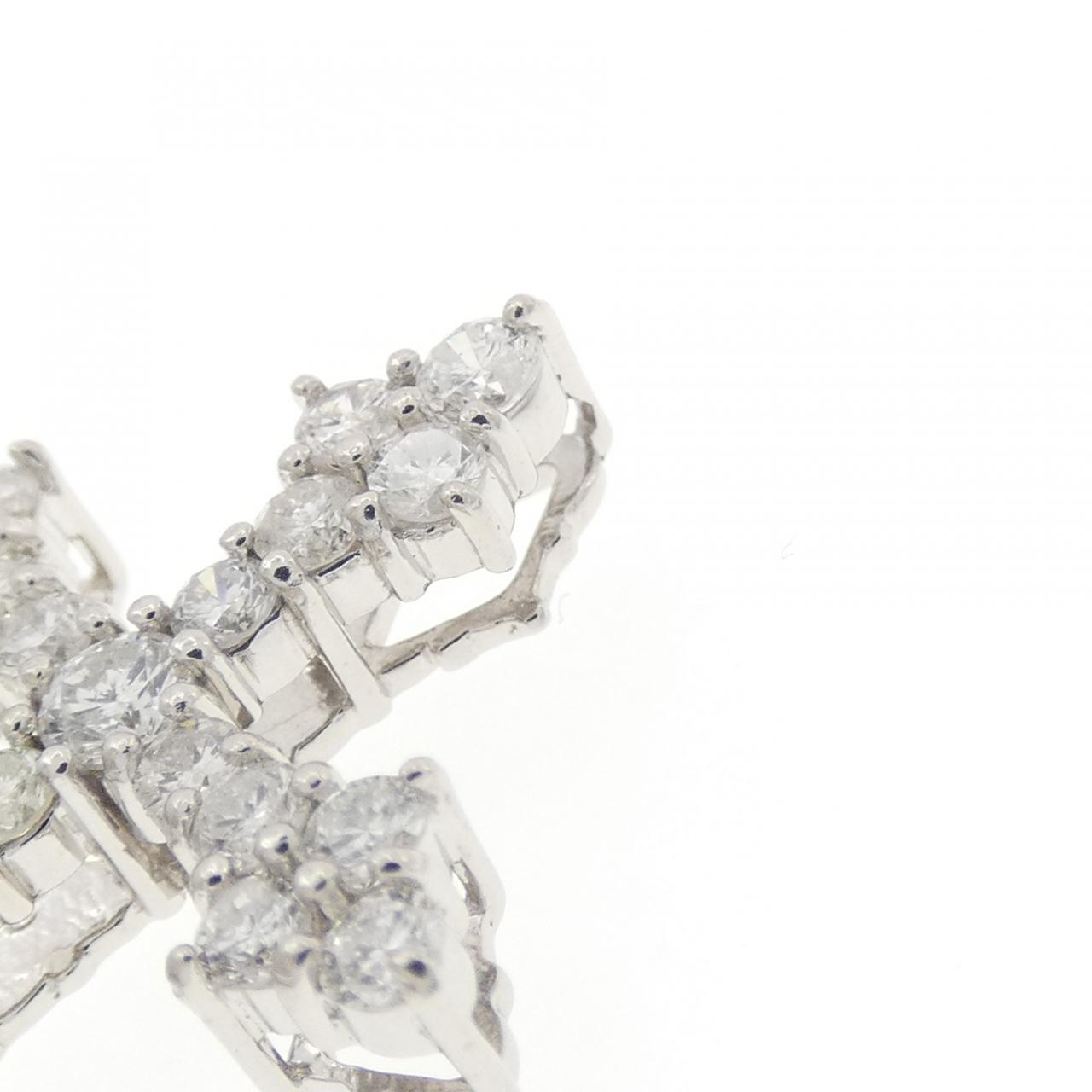 PT900 クロス ダイヤモンド ペンダント 1.00CT