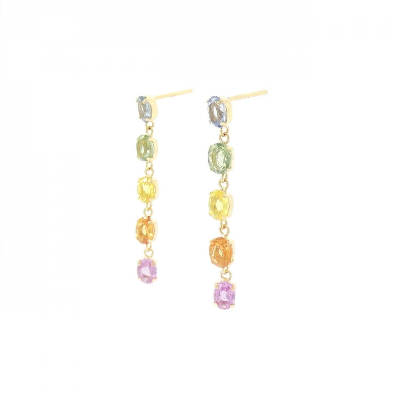 K18YG サファイヤ ピアス 2.00CT