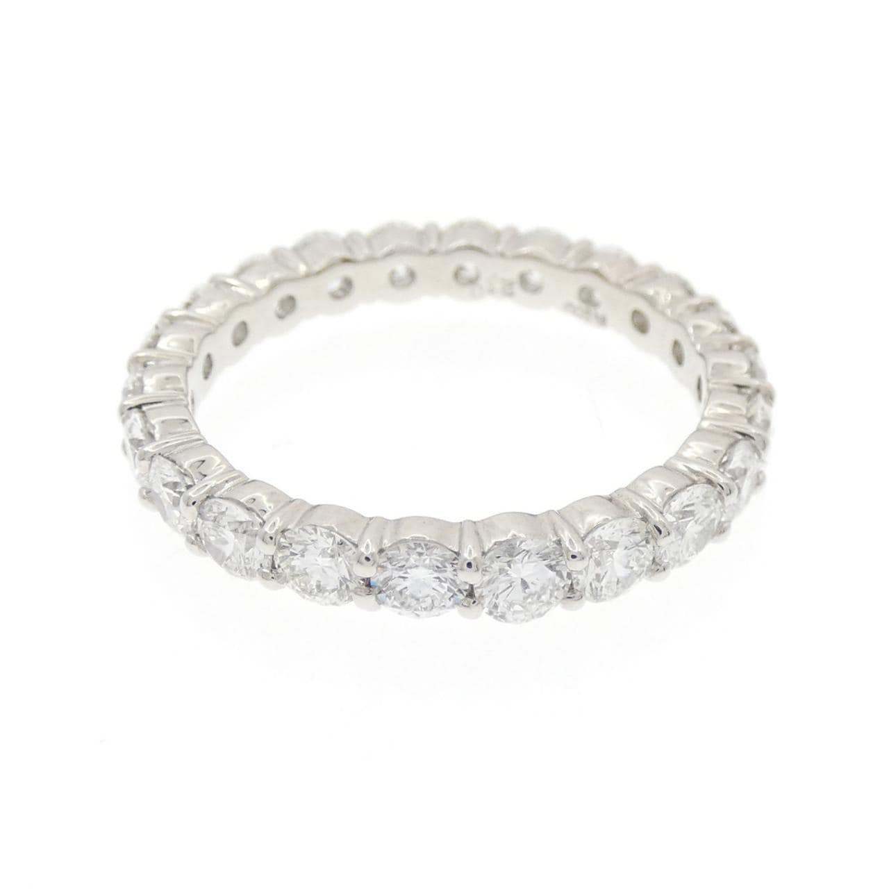PT900 ダイヤモンド フルエタニティ リング 2.10CT