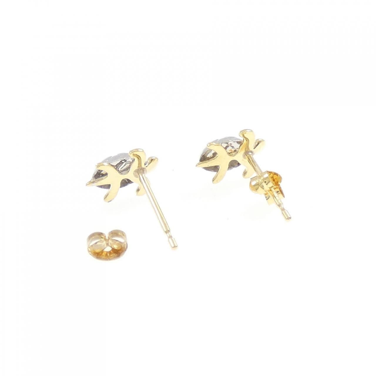 K14WG/K18 タートル ピアス