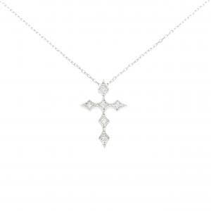 PT900/PT850 クロス ダイヤモンド ネックレス 0.06CT