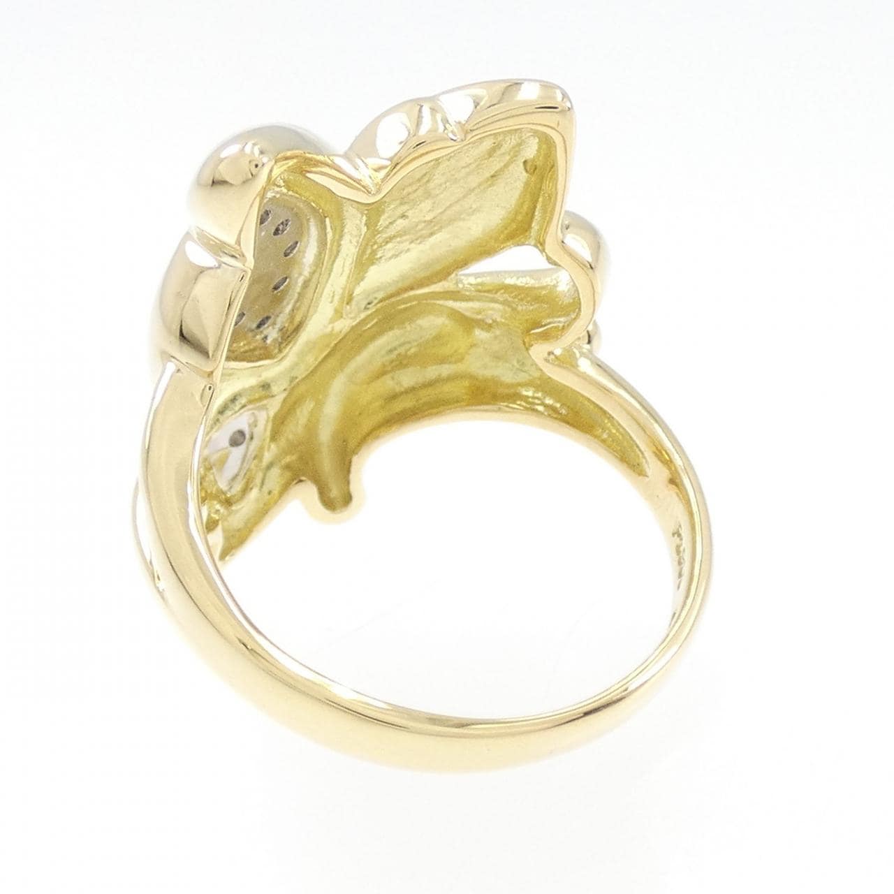 K18YG/PT900蝴蝶鑽石0.05CT