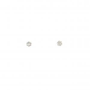 【新品】PT900 ソリティア ダイヤモンド ピアス 0.10CT