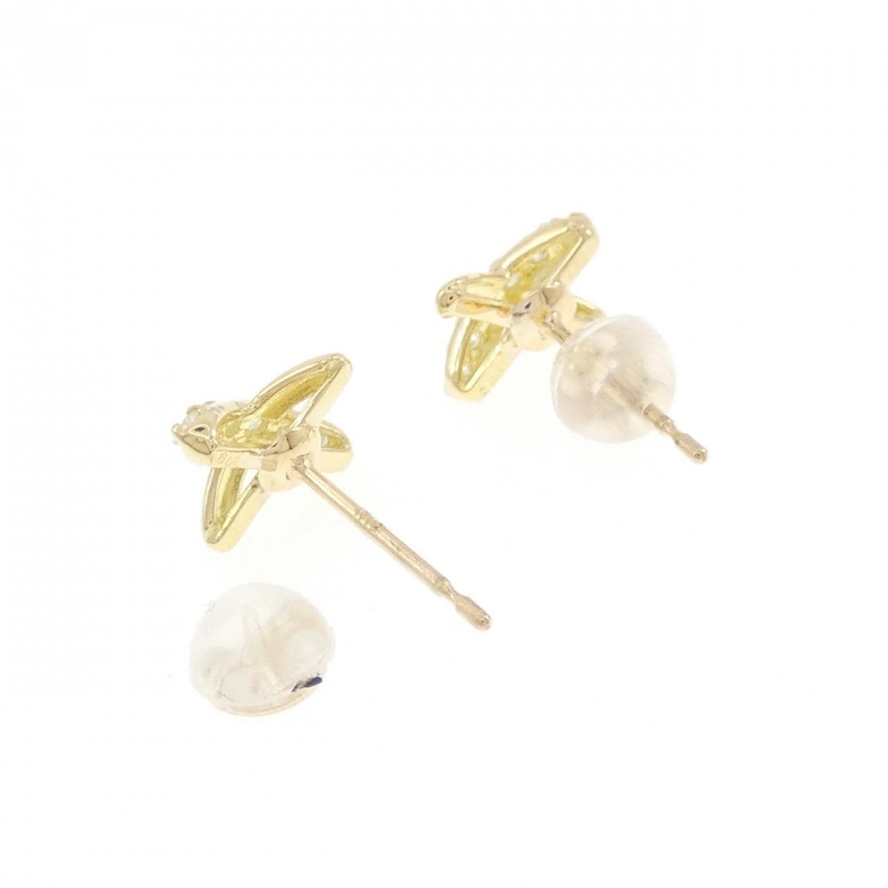 K18YG ダイヤモンド ピアス 0.18CT