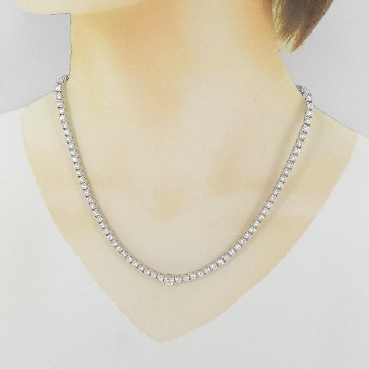 PT850 ダイヤモンド ネックレス 10.00CT